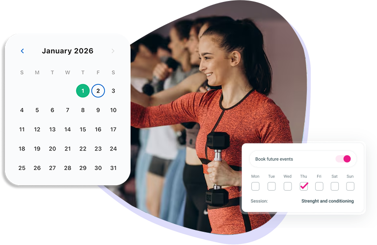 Igymsoft class booking feature